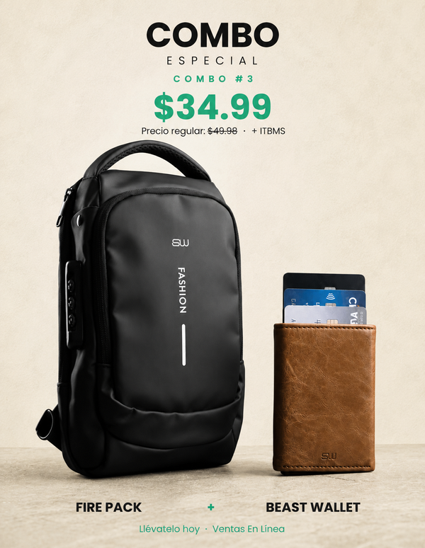 Combo Especial #3 · Fire Pack + Beast Wallet