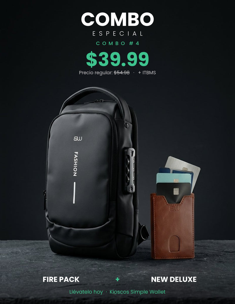 Combo Especial 4 Fire Pack mas Deluxe Wallet