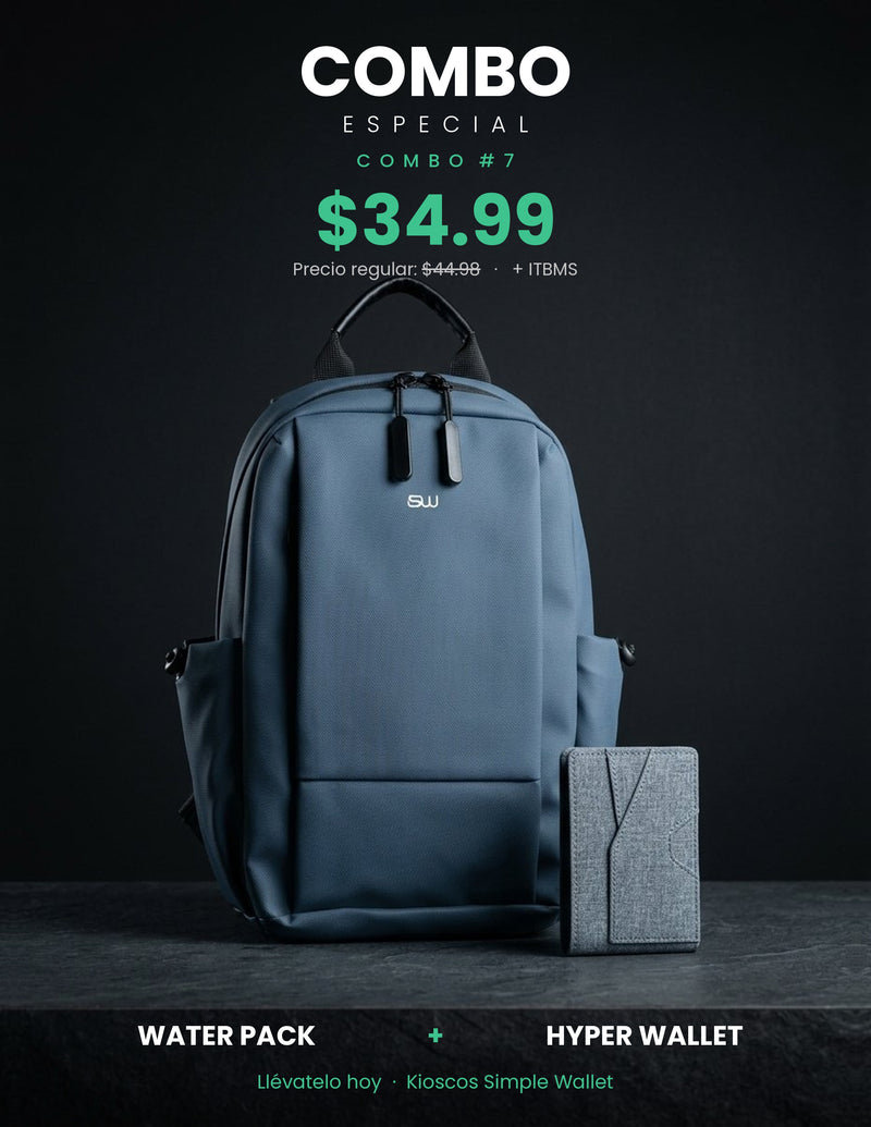 Combo Especial 7 Water Pack mas Hyper Wallet